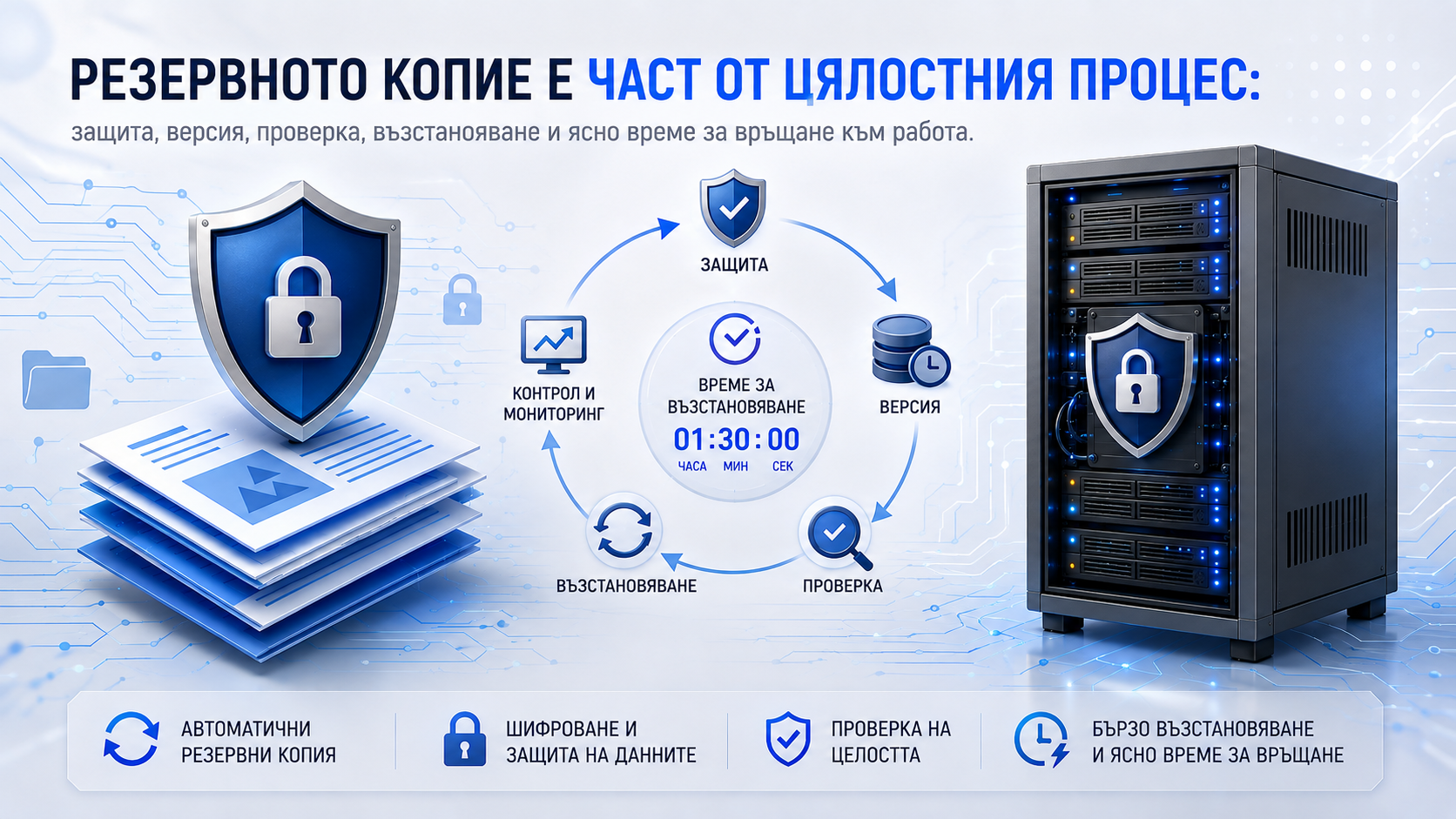 Възстановяване, цялост и защитени копия