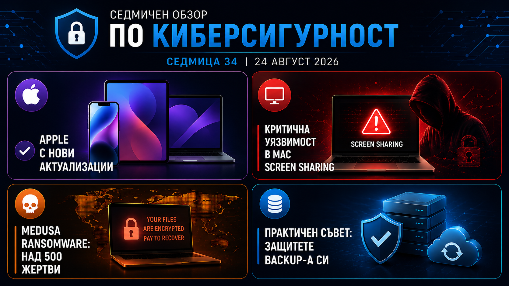 Седмичен обзор по киберсигурност – Седмица 34