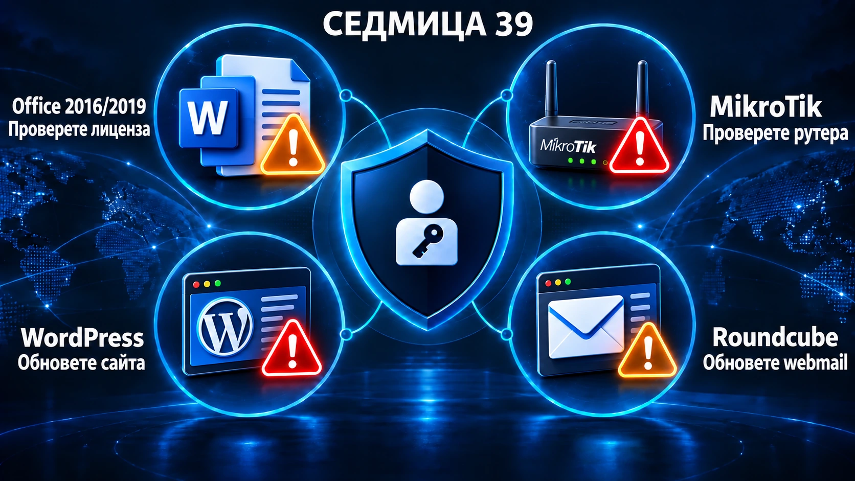 Седмица 39: Office 2016/2019, MikroTik, WordPress и Roundcube