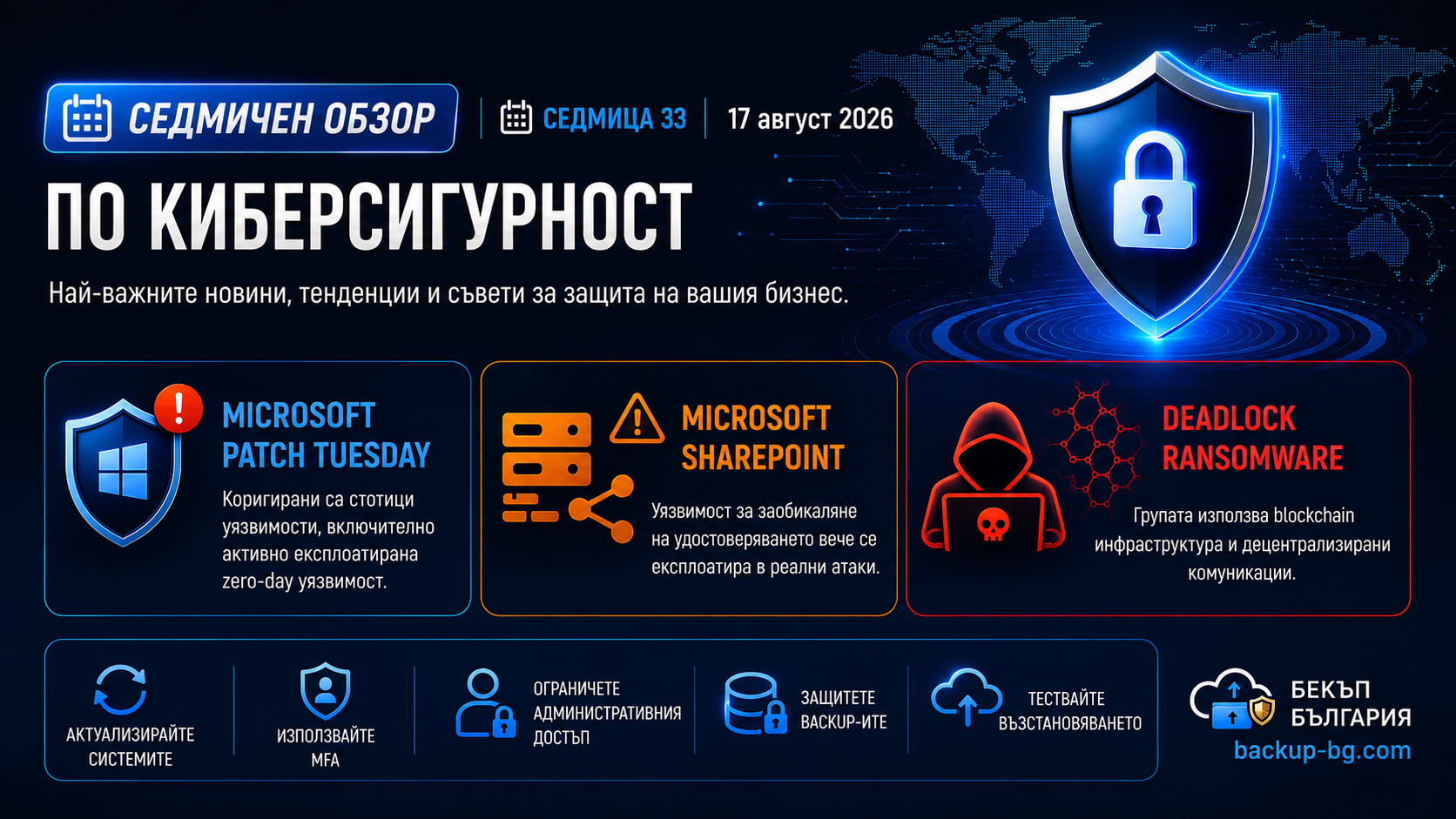 Седмичен обзор по киберсигурност за седмица 33